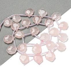 Natürlichen Rosenquarz Perlen Stränge&nbsp;G-P544-C06-01