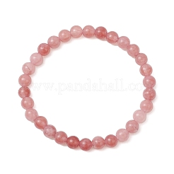 Stretcharmbänder aus natürlichen Quarzperlen für Damen und Herren&nbsp;BJEW-JB12965-02