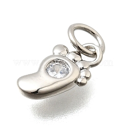 Ottone micro spianare pendenti zirconi&nbsp;KK-Z093-18P