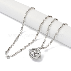 Collane ciondolo in ottone&nbsp;NJEW-G089-15E-P