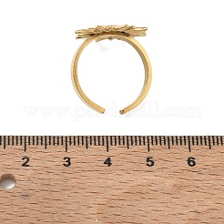 Offene Manschettenringe aus Edelstahl 304 für Damen&nbsp;LS-SA-CBA4030-01G