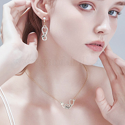 100 pendentif en alliage de style tibétain à 5 styles et montures en strass pour pendentifs&nbsp;TIBEP-GO0001-04