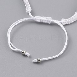 Bracelets réglables de perles tressées avec cordon en nylon&nbsp;EJEW-H118-02P