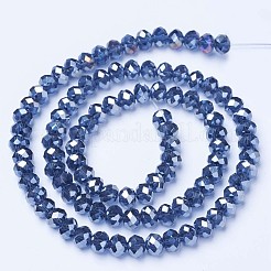 FilI di perline in vetro placcato&nbsp;EGLA-A034-T4mm-B03