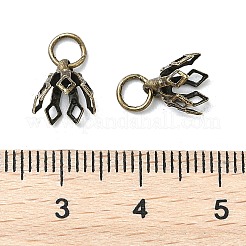 Estante de flores chapado en latón filigrana cuentas de gorra&nbsp;KK-L102-27AB