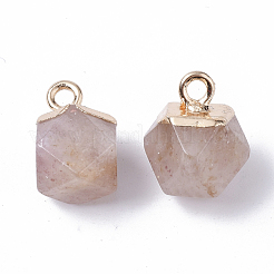 Natürliche Erdbeerquarz-Charms&nbsp;G-S359-015E