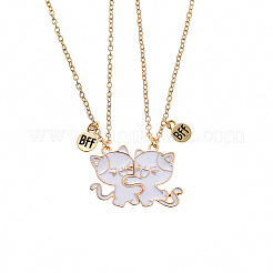 Colliers à pendentif en alliage avec émail&nbsp;PW-WG800FB-01