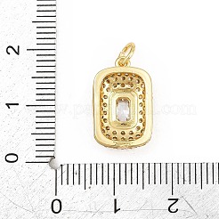 Pendentifs en laiton zircone cubique&nbsp;CU-CBAAB9C-02G-01