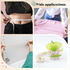 Maßband aus Leder mit Blumenmuster&nbsp;AJEW-WH20001-30B