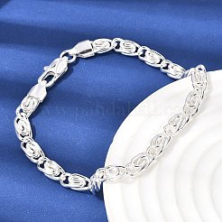 Bracelets à maillons tourbillonnants en acier inoxydable 304 pour femmes&nbsp;BJEW-K240-11S
