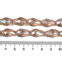Transparentes perles de verre de galvanoplastie brins&nbsp;EGLA-N013-T8mm-B23