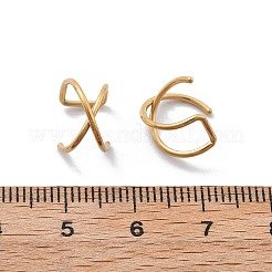 Nasenringe mit Kreuzclip aus Edelstahl 304&nbsp;AJEW-A062-03G