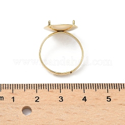 Verstellbare Messing-4-Zinken-Ringfassungen&nbsp;KK-K414-04D-G