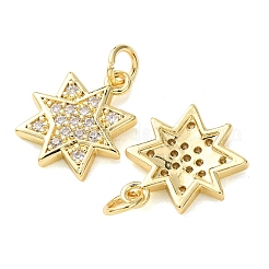 Pendentifs en laiton zircon cubique transparent&nbsp;CU-E003-16G-A