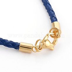 Création de bracelet tressée en cuir&nbsp;MAK-L018-04