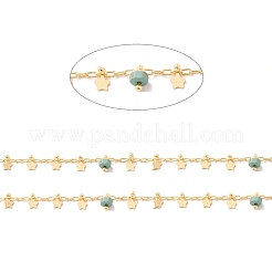 Catene di perline a colonna di turchese naturale&nbsp;CHC-K012-02G-07