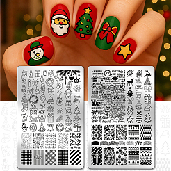 DIY-Nagelkunstvorlagen aus Edelstahl 304&nbsp;MRMJ-WH0117-011