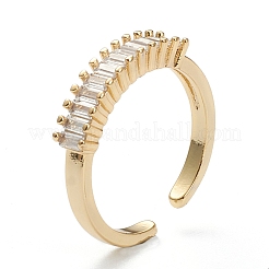 Anelli di polsino in zircone chiaro con micro pavè di ottone&nbsp;ZIRC-M117-08G