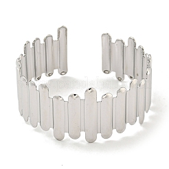 Braccialetti polsini esagerati in acciaio inossidabile 304 anti-ossidazione per le donne&nbsp;BJEW-P331-04P