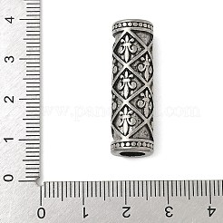 304 Edelstahl-Europäische Perlen&nbsp;STAS-S183-01AS