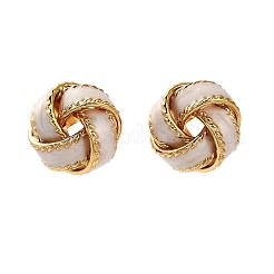 Pendientes de esmalte de latón&nbsp;EJEW-P308-03G