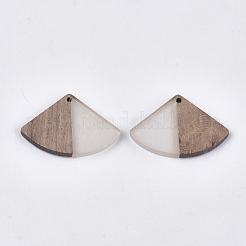 Pendentifs en bois de résine et de noyer&nbsp;RESI-S358-86B-01