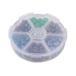 Conjunto de cuentas de piedra mezclada natural&nbsp;G-JP0001-24