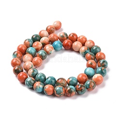 Synthetischen Meer weißer Jade runde Perle Stränge&nbsp;G-M165-4mm-04