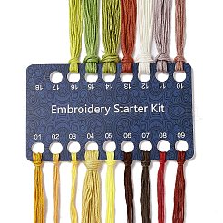 DIY Pilzmuster-Stickerei-Starter-Kits&nbsp;DIY-L068-01C