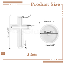 Moldes de silicona para decoración de exhibidores de 2 bolsa&nbsp;DIY-HY0003-67