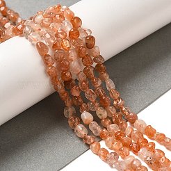 Natürliche sunstone Perlen Stränge&nbsp;G-L608-A04-01