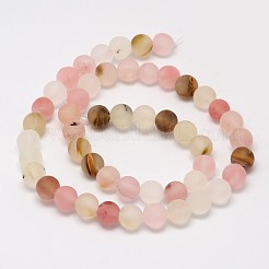 Chapelets de perles en verre de peau de tigre&nbsp;X-G-D693-4mm