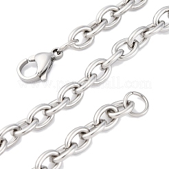 201 collane a catena in acciaio inossidabile&nbsp;NJEW-Q013-12B-P