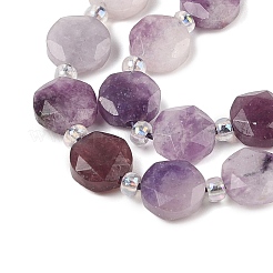 Natürliche lila Jade/Lepidolit Perlen Stränge&nbsp;G-N342-76B