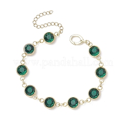 Bracciali in acciaio inossidabile 304 con maglie in vetro per donna&nbsp;BJEW-JB11888-01