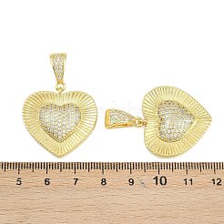 Colgante micropavé cubic zirconia de latón&nbsp;KK-D005-09G