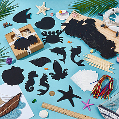 Lavoretti da grattare con animali marini per bambini&nbsp;DIY-WH0671-181