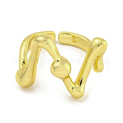 Anillos de brazalete de latón para mujer&nbsp;RJEW-E294-05G-03