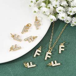 Ciondoli Shegrace in ottone con micro pavé di zirconi cubici trasparenti&nbsp;XGRQ29628-394G-F