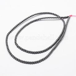 Grade ab nicht-magnetischen synthetischen Hämatit Perlen Stränge&nbsp;G-P209-02-2mm