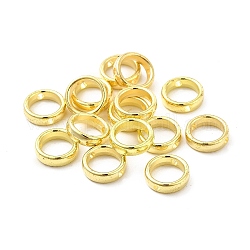 Marco de cuentas de plástico ccb, anillo, dorado, 11.5x3mm, agujero: 1.8 mm, diámetro interior: 8.5 mm