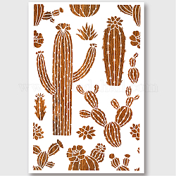 Animal de compagnie évider dessin peinture pochoirs, pour scrapbooking bricolage, album photo, motif de cactus, 600x400mm