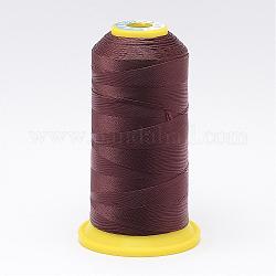 Nylon Sewing Thread, Saddle Brown, 0.6mm, about 300m/roll