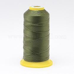 Hilo de coser de nylon, verde oliva, 0.2mm, aproximamente 700 m / rollo