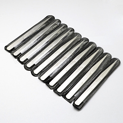 Pinzas de abalorios de hierro, color acero inoxidable, 125x9.2x2.5mm