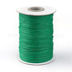 Korean Waxed Polyester Cord, Green, 1mm, about 85yards/roll