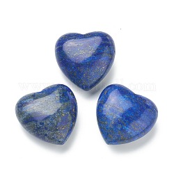 Coeur de lapis lazuli naturel pierre de palmier, pierre de poche pour la méditation d'équilibrage énergétique, 39~40x40x19~21mm