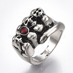 Lega anelli a fascia larga, anelli grossi, con materiale acrilico, pugno, argento antico, formato 9, 19mm