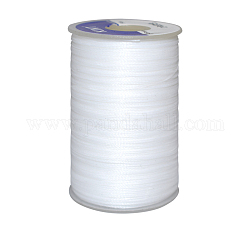 Gewachsten Polyester-Schnur, Einlagig, weiß, 6 mm, ca. 0.55 Yard (38.27m)/Rolle
