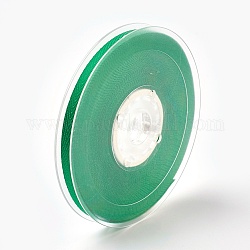 Nastro di rayon e cotone, nastro in twill, nastro a spina di pesce, verde, 3/8 pollice (9 mm), circa 50iarde / rotolo (45.72m / rotolo)